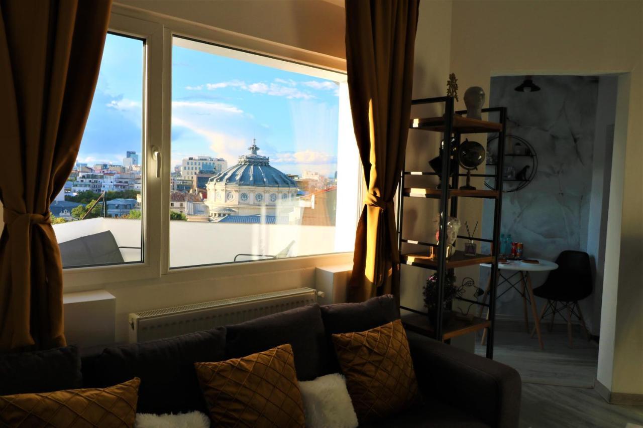 בוקרשט Athenee Palace Apartment - Panoramic View Terrace & Balcony - Free Minibar מראה חיצוני תמונה